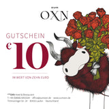 zumOXN Geschenkgutschein // 10er