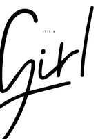 Grußkarte - It's a Girl - || LITNB