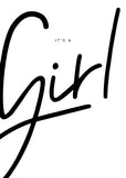Grußkarte - It's a Girl - || LITNB