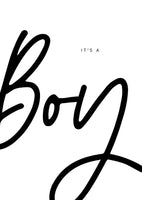 Grußkarte - It's a Boy - || LITNB